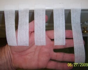 método rápido de restauración con cinta Paso1